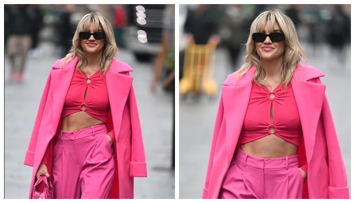 Ashley Robert commands attention in crop top as she leaves Heart FM