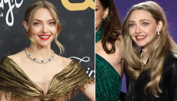 Amanda Seyfried faces wardrobe malfunction at Critics Choice Awards
