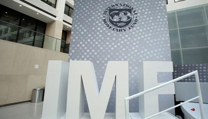 International Monetary Fund logo is seen inside the headquarters at the end of the IMF/World Bank annual meetings in Washington, US, October 9, 2016. Reuters/File
