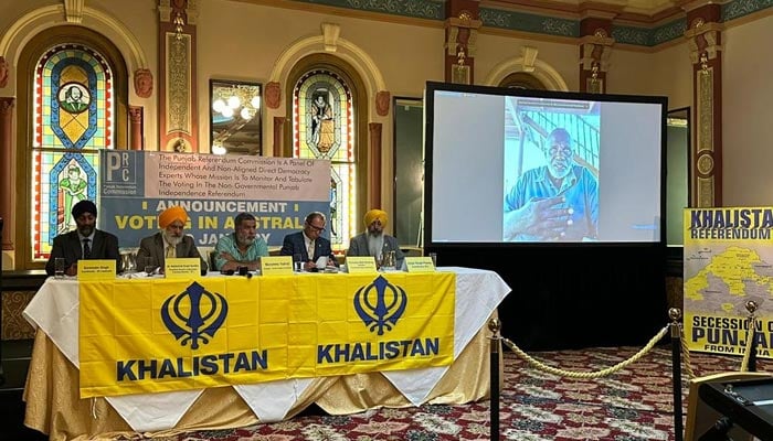 Press conference by Sikhs For Justice (SFJ) to announce Khalistan Referendum voting. — Provided by the reporter