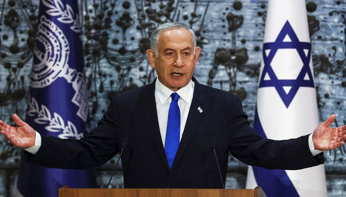 Benjamin Netanyahu speaks during a ceremony in Jerusalem. — Reuters/File