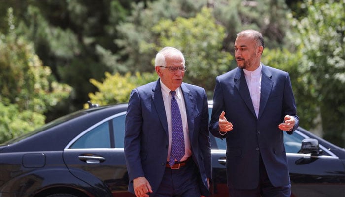 Irans Foreign Minister Hossein Amir-Abdollahian meets High Representative of the European Union for Foreign Affairs and Security Policy Josep Borrell in Tehran, Iran. —Reuters/File