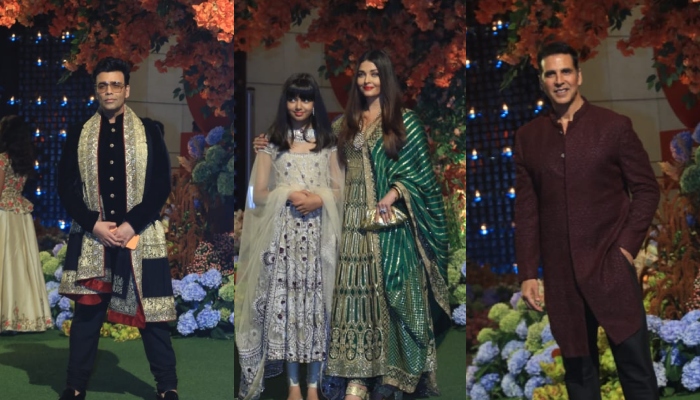 (From left) Karan Johar, Aaradhya, Aishwarya Rai, and Akshay Kumar. — Twitter/ndtv