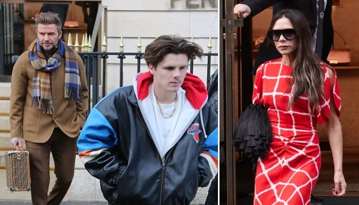 David and Victoria Beckham hit up Fendi store in Paris with son Cruz Beckham