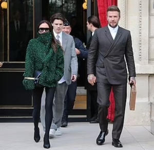 David and Victoria Beckham hit up Fendi store in Paris with son Cruz Beckham