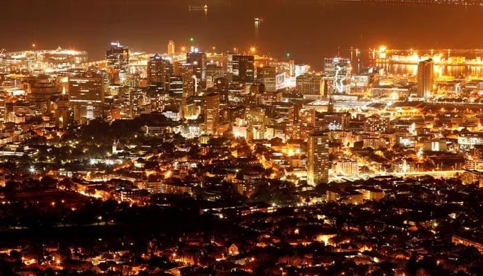 Electricity lights up the central business district of Cape Town, South Africa, June 18, 2019. — Reuters