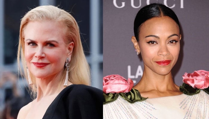 Nicole Kidman and Zoe Saldana snapped shooting for upcoming thriller series Lioness in Spain