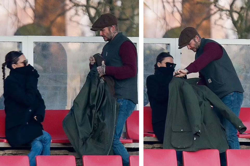 David Beckham lends jacket to wife Victoria Beckham in sweet gesture