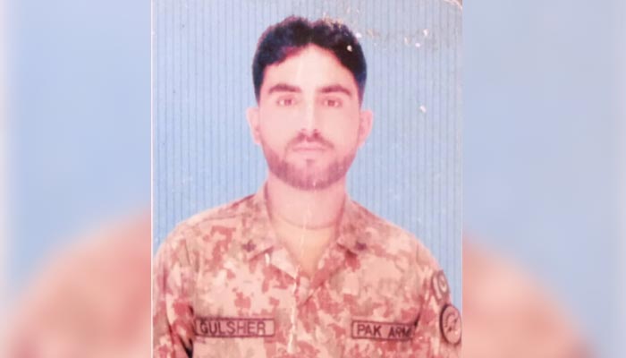 Sepoy Gul Sher Shaheed was martyred in an IED attack in Bannu on January 23, 2023. — ISPR