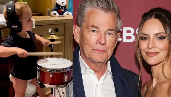 David Foster shares adorable video of toddler son Rennie playing drum: Says Hes Finding His Groove on the Drums