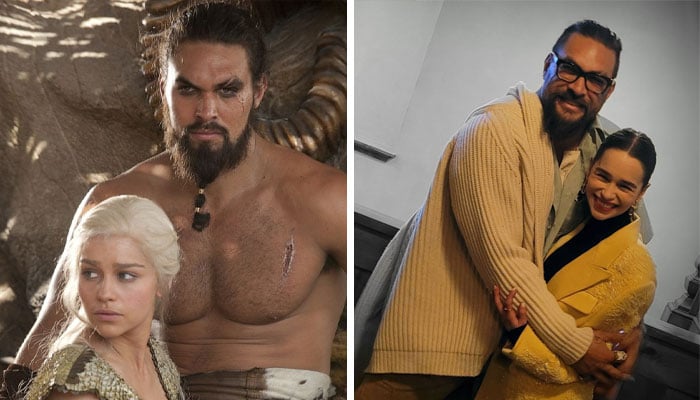 ‘Game of Thrones’ Jason Momoa, Emilia Clarke reunite at Sundance Film Festival