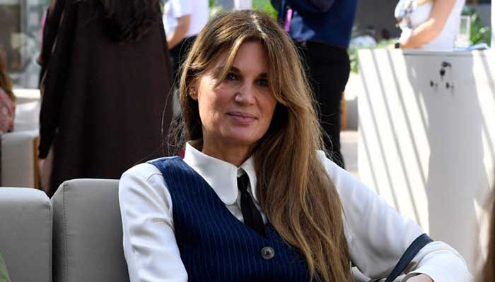 British screen writer Jemima Khan gives an interview during a photo call for the cast and production team of What´s Love Got to Do with It on the second day of the Red Sea International Film Festival, in Jeddah, Saudi Arabia, on December 2, 2022. — AFP