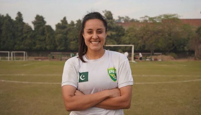 Maria Khan wins the best player of the four-nation cup tournament held in Saudi Arabia. — PFF