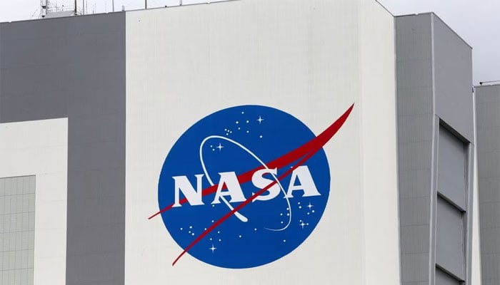 The NASA logo is seen at Kennedy Space Center ahead of the NASA/SpaceX launch of a commercial crew mission to the International Space Station in Cape Canaveral, Florida, US, April 16, 2021. — Reuters.