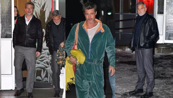 Brad Pitt and George Clooney spotted on set of their upcoming Apple Thriller Wolves: Wearing similar outfits