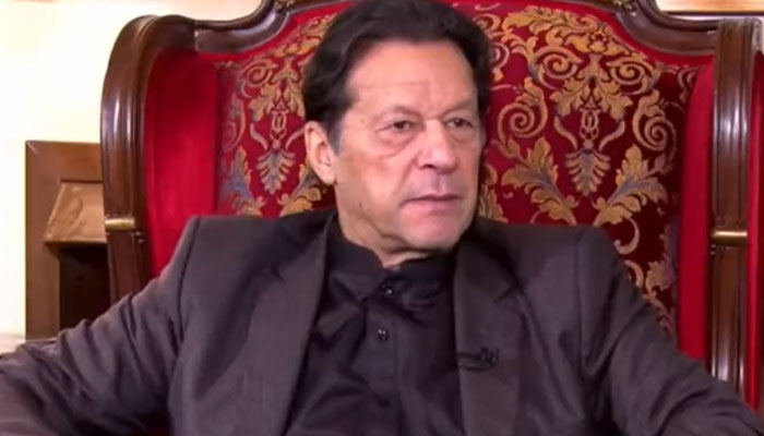 PTI chief Imran Khan on January 2, 2023. Screengrab of a Twitter video.