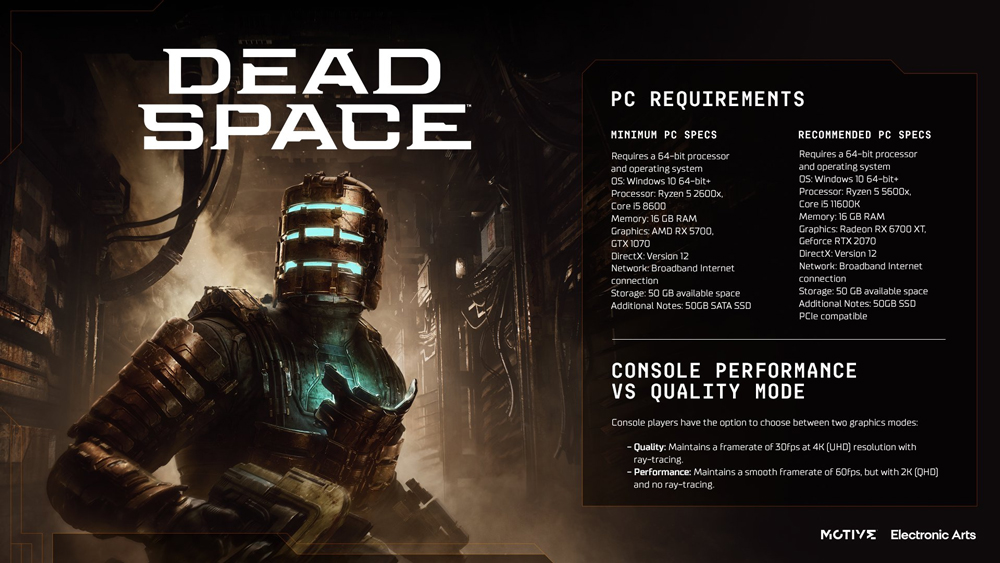 Dead Space remake: Release date and requirements