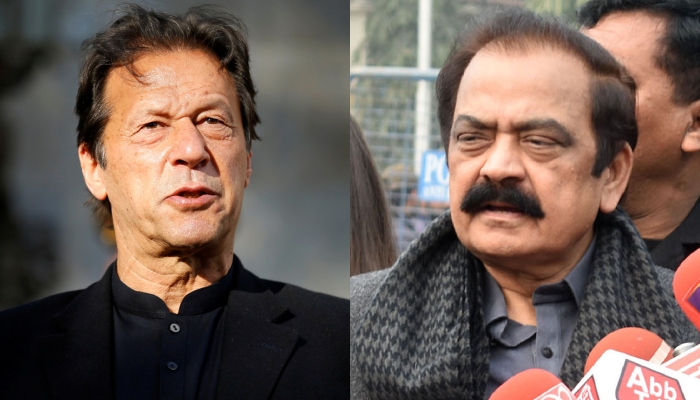 PTI Chairman Imran Khan (left) andInterior Minister Rana Sanaullah. — Reuters/Online/File