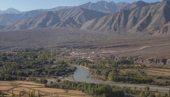 A photograph of the River Indus as it flows through Leh, in the Ladakh region, September 14, 2020. — Reuters