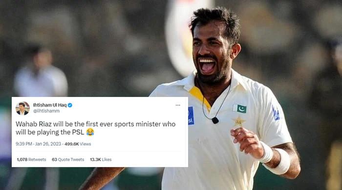 Twitter in tickles over Wahab Riaz's appointment as sports minister