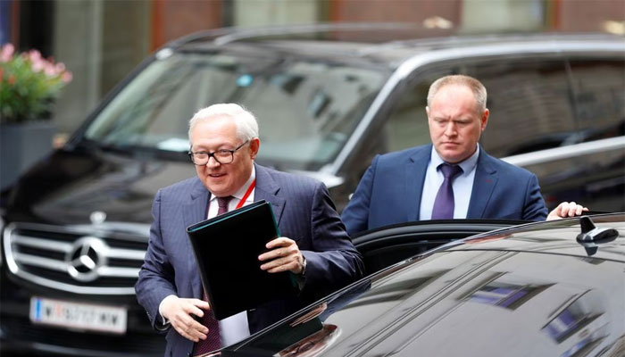 Russian Deputy Foreign Minister Sergei Ryabkov arrives for a meeting with a US special envoy in Vienna, Austria June 22, 2020. — Reuters.