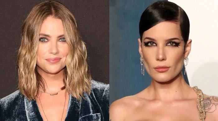 Halsey and Ashley Benson were spotted looking edgy in Harry Styles' concert