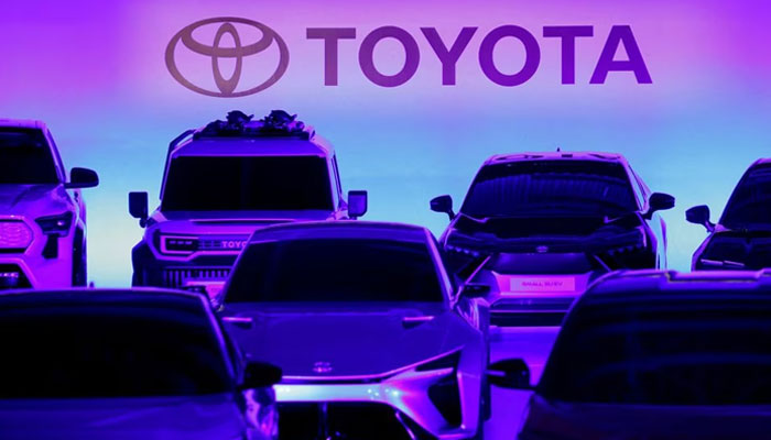 Toyota Motor Corporation cars are seen at a briefing on the companys strategies on battery EVs in Tokyo, Japan December 14, 2021. — Reuters