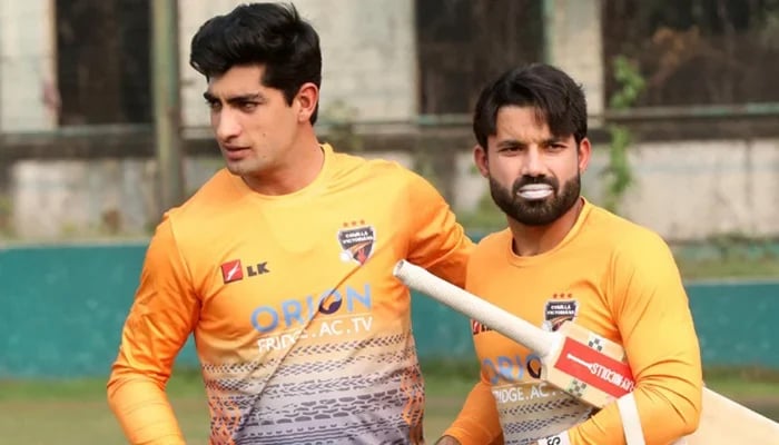 Mohammad Rizwan (right) and Naseem Shah are among Pakistan players featuring in BPL — BCB/File