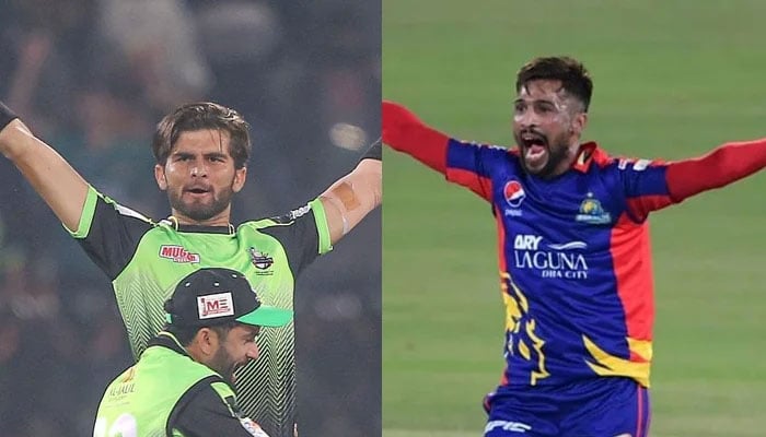Shaheen Afridi (L) and Mohammad Amir (R) - PSL