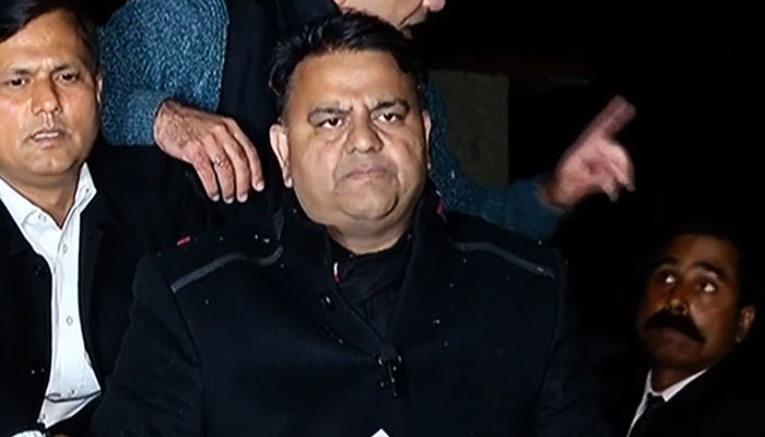 PTI Senior Vice President Fawad Chaudhry speaks to journalists in Rawalpindi on February 1, 2023. — YouTube/GeoNews