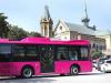 Pink bus for Karachi's female passengers ready to glide