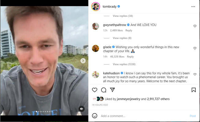 Gisele Bündchen reacts to ex-husband Tom Brady’s NFL retirement news