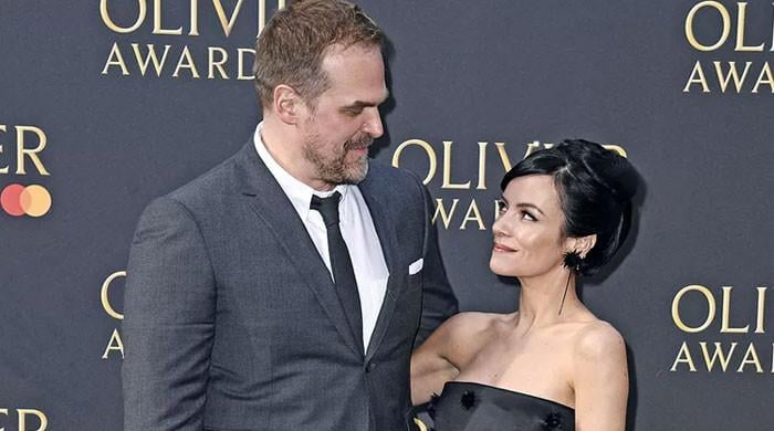 David Harbour shows off his and Lily Allen’s massive town house: Watch