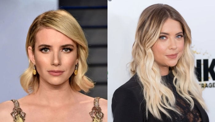 Emma Roberts and Ashley Benson snapped mingling outside a restaurant