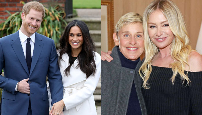Harry, Meghan join Hollywood A-listers at Ellen DeGeneres, Portia de Rossis vow renewal
