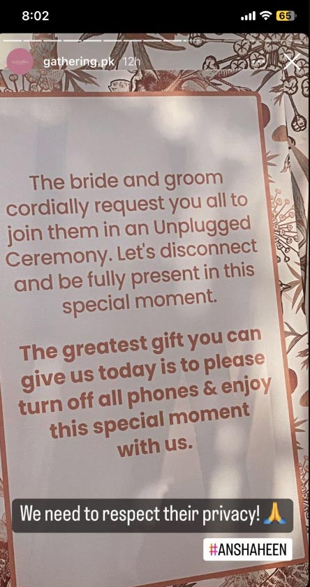 What gift did Shaheen Afridi, Ansha ask from wedding guests?