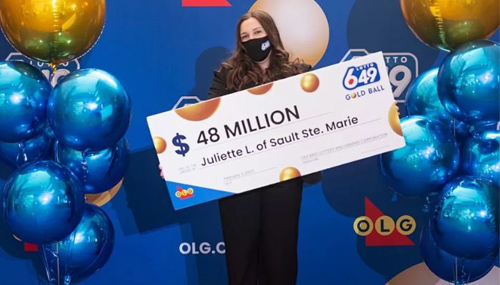 Juliette Lamour, 18, from Canada won C$48m.— Ontario Lottery and Gaming Corporation