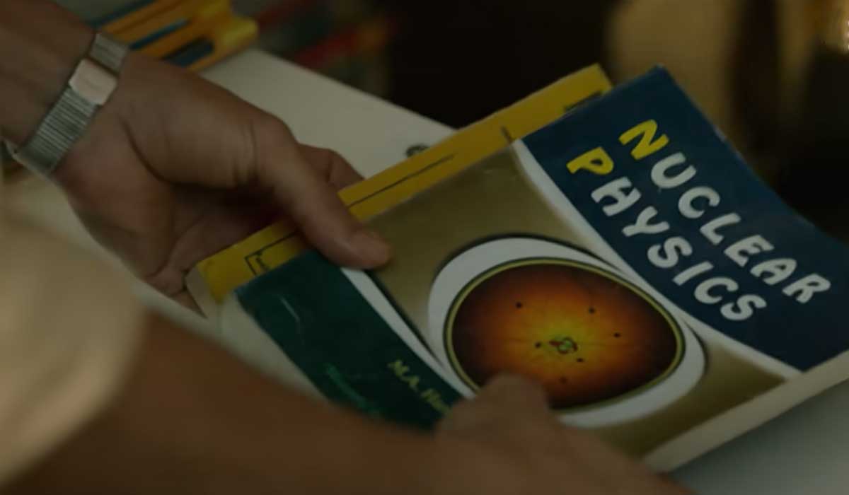 A scene shows the lead character purchasing a book on Nuclear Physics from a stationary shop in Pakistan. — Screengrab via YouTube/Netflix India