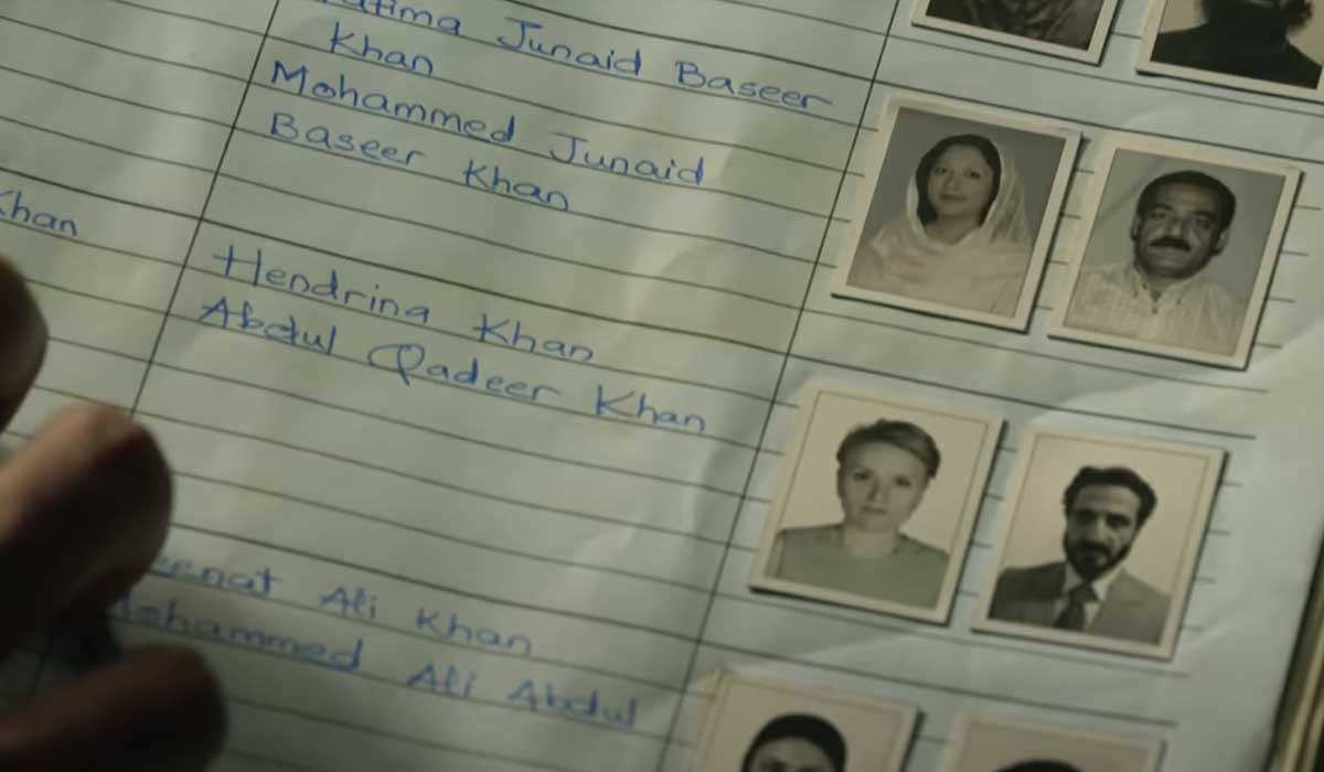 The lead character reads about Abdul Qadeer Khan to proceed on his mission. — Screengrab via YouTube/Netflix India