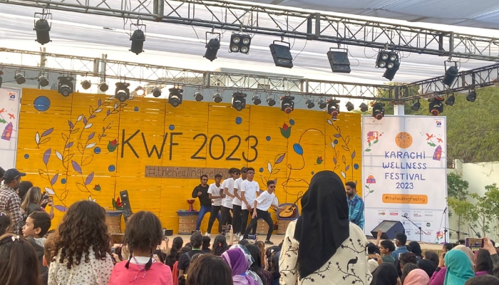 Live dance show at the Karachi Wellness Festival on February 4, 2023. — Provided by the author
