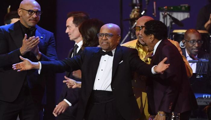 Motowns Smokey Robinson, Berry Gordy celebrated at pre-Grammy gala