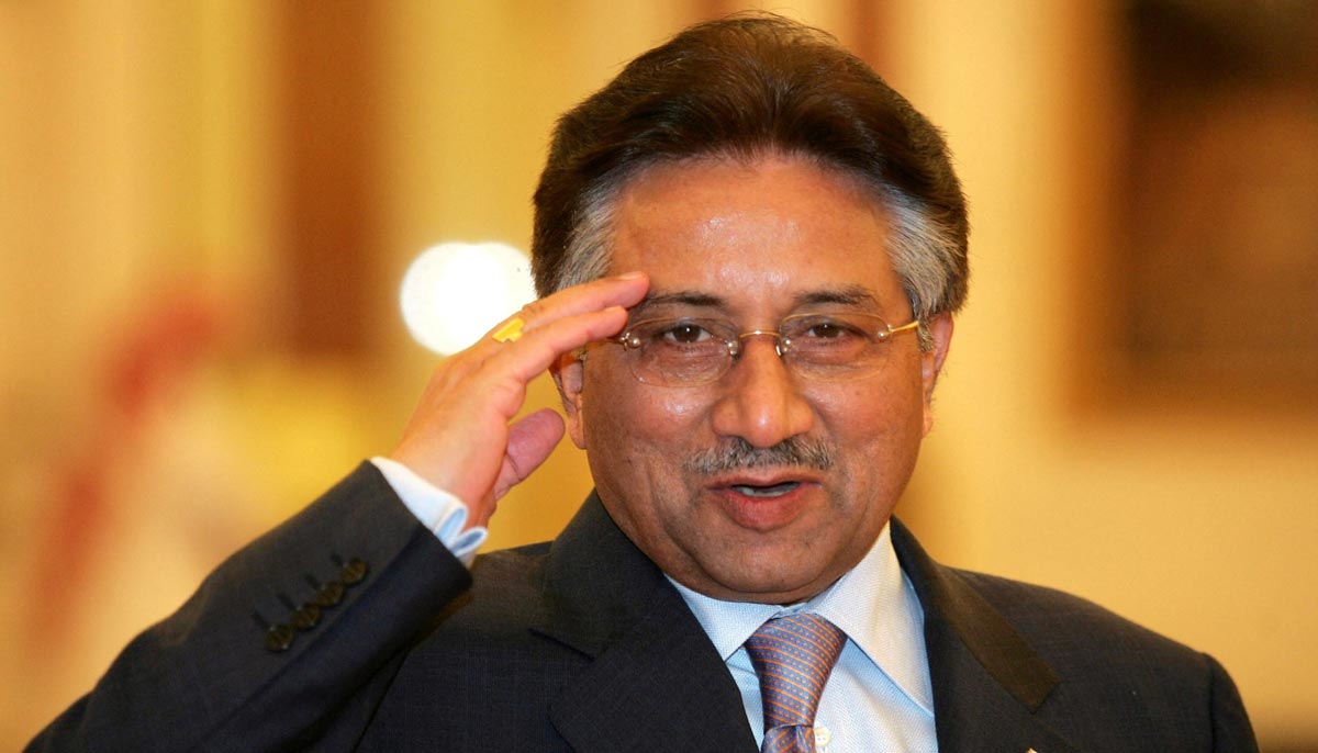 Former president Pervez Musharraf salutes as he arrives for the Organisation of Islamic Conference (OIC) meeting in Makkah December 8, 2005. — Reuters