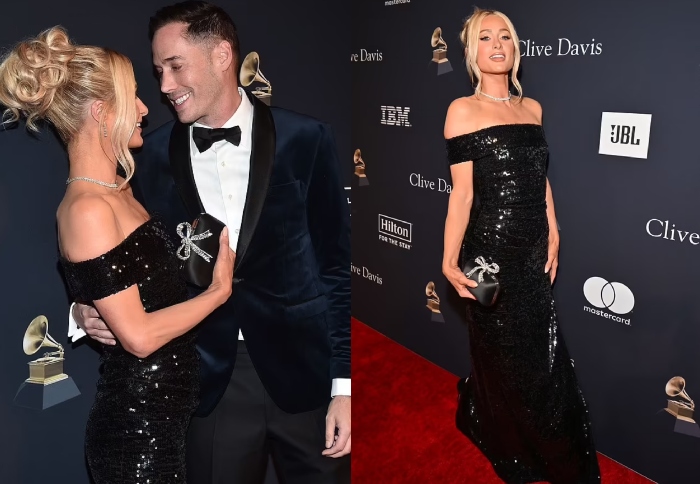 Paris Hilton and Carter Reum make their classy red carpet debut after birth of son via surrogate
