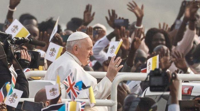 Pope Francis wraps up South Sudan trip urging an end to violence