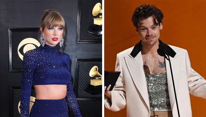Taylor Swift gives ex Harry Styles a standing ovation as he wins a Grammy