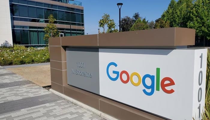 A sign is pictured outside a Google office near the companys headquarters in Mountain View, California, US, May 8, 2019. — Reuters