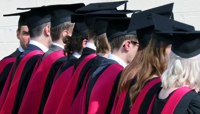 Warwick University graduates on the day of their graduation ceremony in Warwick, Britain July 17, 2017. — Reuters