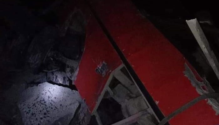 A passenger bus plunged into ravine in Kohistan. — Twitter/@jamilnagri