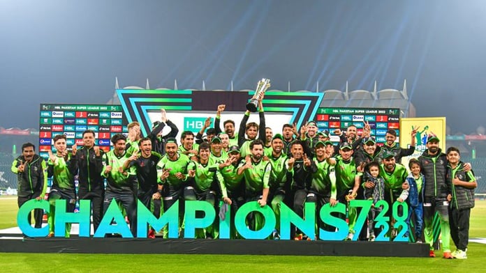 A photograph of Lahore Qalandars from PSL 7. — LahoreQalandars