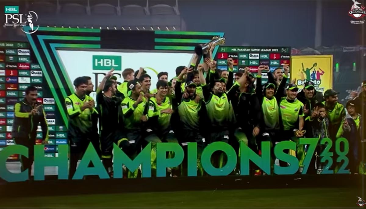 A screengrab from the newly released anthem. — Youtube/LahoreQalandars